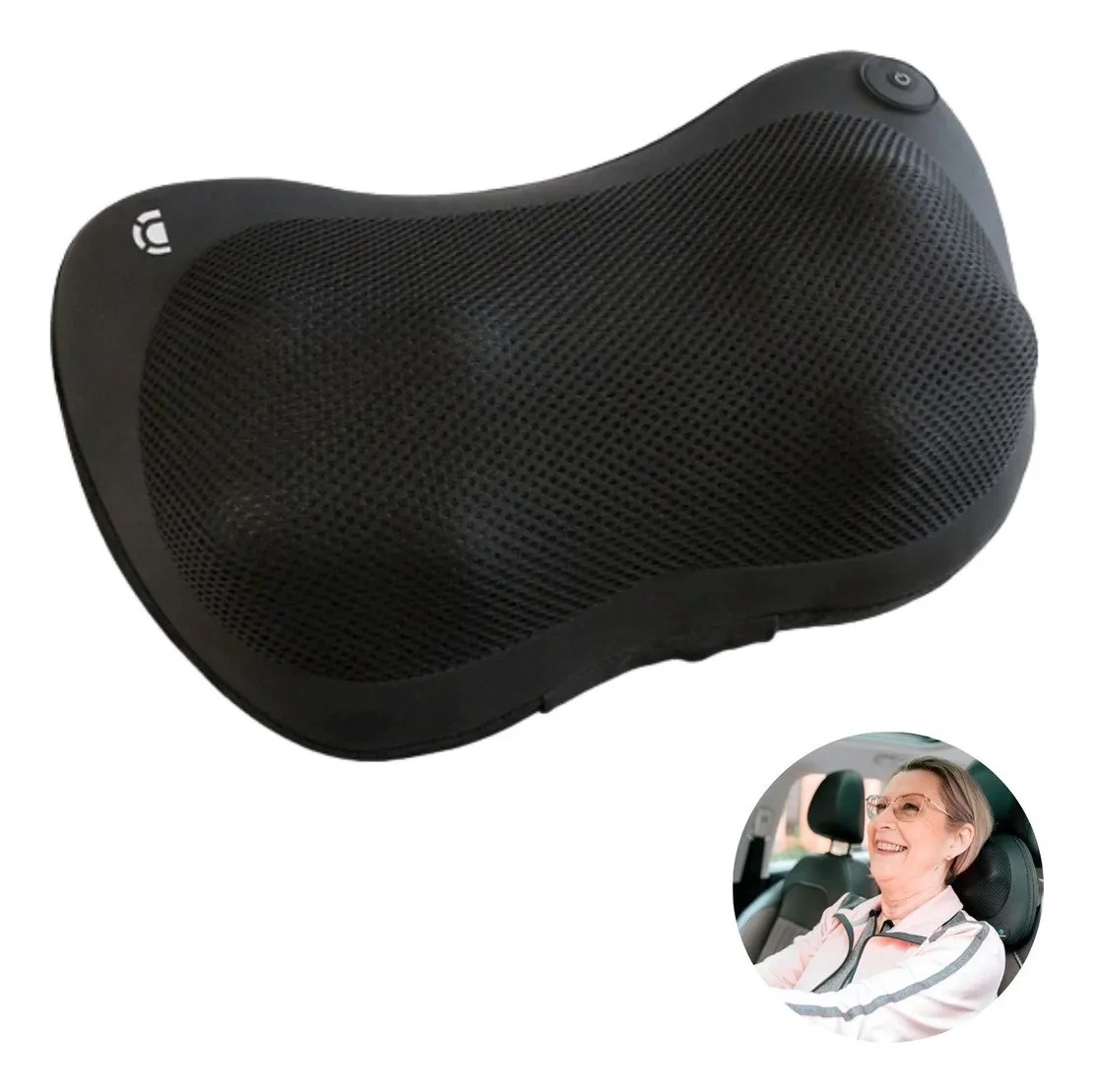 Almofada Encosto Massageadora Massagem Shiatsu - Dellamed - Imagem 4