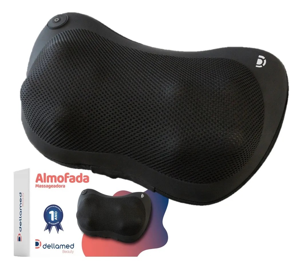Almofada Encosto Massageadora Massagem Shiatsu - Dellamed