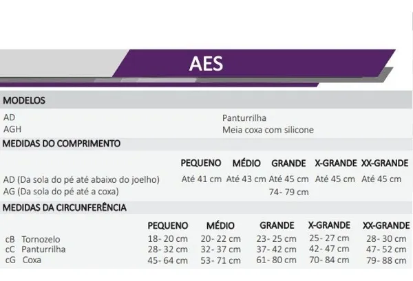 VENOSAN AES AGH 18MMHG PE ABERTO BRANCA - Imagem 2