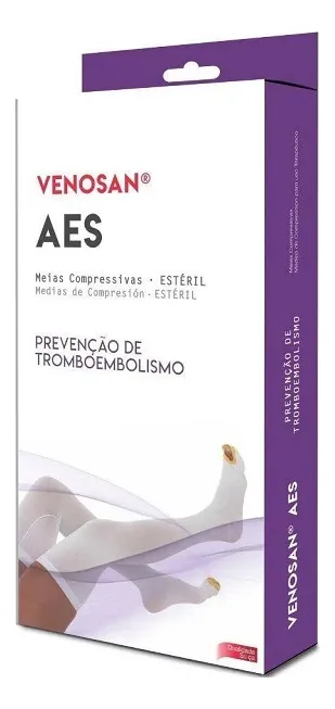 VENOSAN AES AGH 18MMHG PE ABERTO BRANCA - Imagem 4
