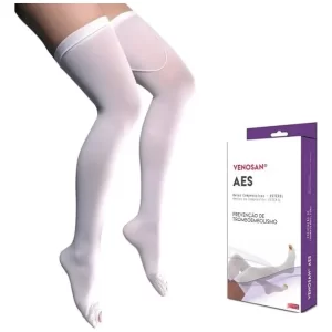 VENOSAN AES AGH 18MMHG PE ABERTO BRANCA