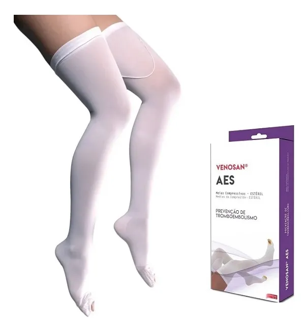 VENOSAN AES AGH 18MMHG PE ABERTO BRANCA